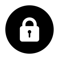 lock , padlock icon black and white color