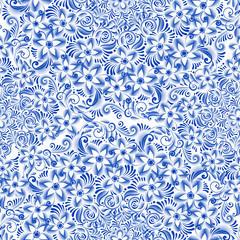 Russian ornamental traditional style gzhel