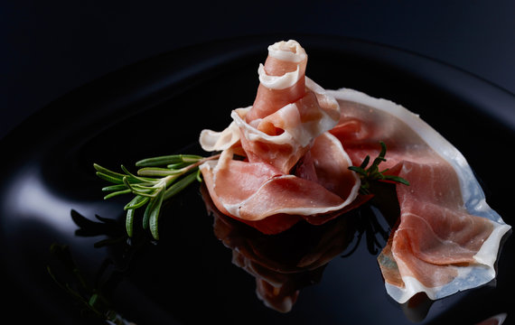 Prosciutto with rosemary.