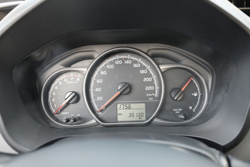 modern car dashboard