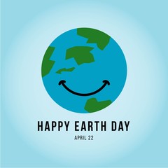 Happy Earth Day Vector Template Design Illustration