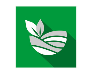 leaf plant harvest agriculture image vector icon logo symbol