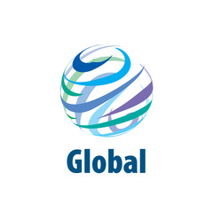 vector logo globe