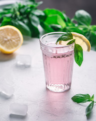 Cherry tonic with lemon