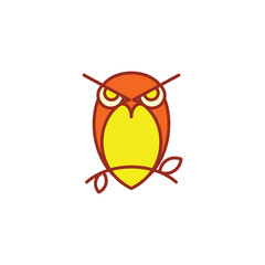 Owl Vector Template Design Illustration