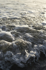 Direktaufnahme Wasser im Abendrot