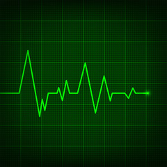 Creative vector illustration of heart line cardiogram isolated on background. Art design health medical heartbeat pulse. Abstract concept graphic element