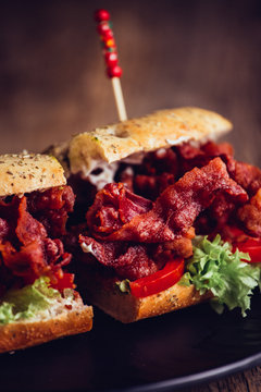 Sandwich Bacon CloseUp