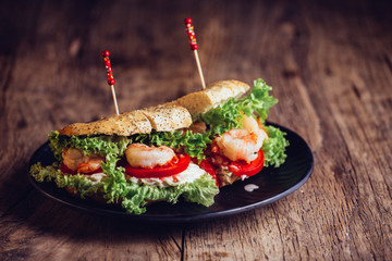Sandwich Garnele