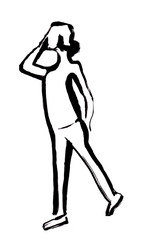 Instant sketch, girl