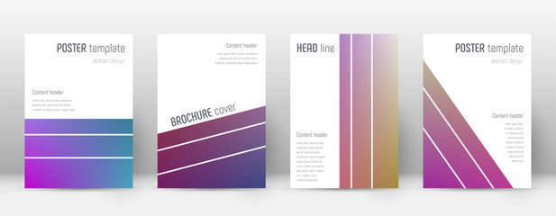 Flyer layout. Geometric divine template for Brochure, Annual Report, Magazine, Poster, Corporate Presentation, Portfolio, Flyer. Alluring gradient cover page.
