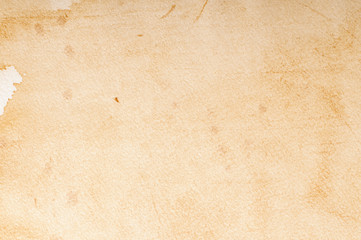 Old yellow stains on old paper
