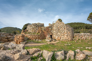 A view of nuragic complex of Palmavera