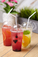 summer drink on table