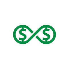 Money Infinity Logo Icon Design