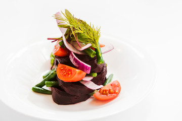 a beautiful restaurant dish