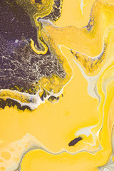 Obraz na płótnie Canvas Abstract texture with yellow oil paint