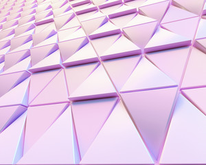 abstract pink 3D minimalistic geometrical background of triangles
