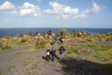 Lava formation in the Valley of Monsters (Valle dei Mostri) on Vulcanello