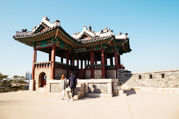Fototapeta premium Hwaseong Fortress in Suwon, Korea