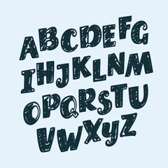 hand drawn letters, punctuation, numbers and mathematical signs, alphabet, font