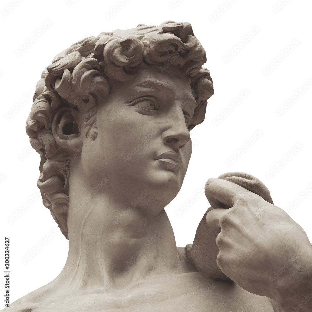 Wall mural The detail of statue - David by Michelangelo