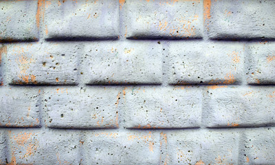 Gray brick wall texture background, close up