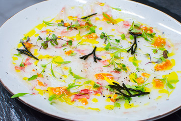 Carpaccio de pescado