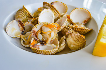 Berberechos al vapor