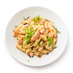 Piatto di Penne al Salmone 