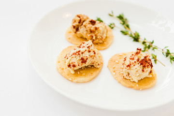 a beautiful restaurant dish