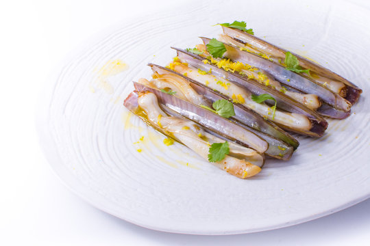 Navajas gallegas a la plancha