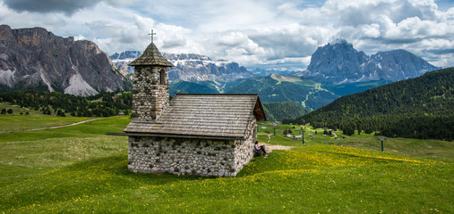 Small church in Gardena Valley