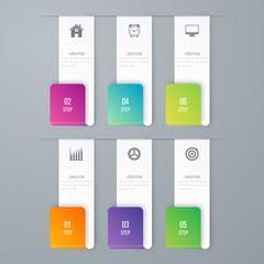 Vector illustration infographics 6 options