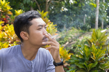 It is  the concept about smoking cause the lung cancer