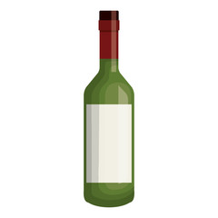 wine bottle drink icon vector illustration design