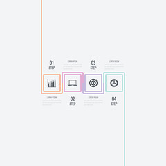 Vector illustration infographics 4 options