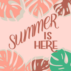 Summer solstice lettering. Elements for invitations, posters, greeting cards