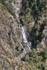 Fototapeta na wymiar Waterfall in the Alishan Mountains, Taiwan