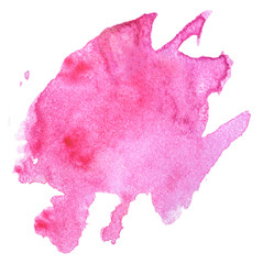 Art abstract background brush paint texture design acrylic stroke Perfect design for sale banner. Red isolated on white