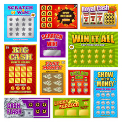 Scratch Win Cards Set