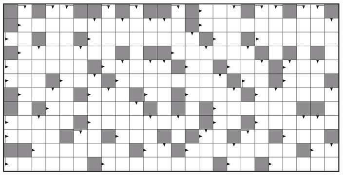 Crossword - blank crossword puzzle pattern, horizontal format template, to insert any words for a clear message, brief heading or explicit information in keywords.