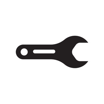pipe wrench icon isolated on white background