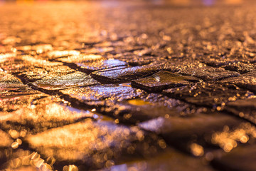 City street in the night
