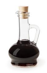 Balsamic vinegar isolated on white background with clipping path