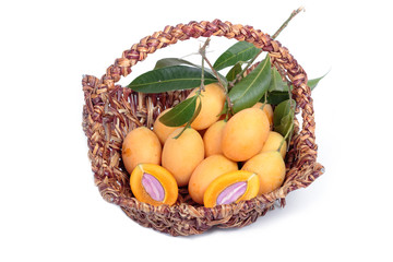 Marian Plum and Plum Mango in the basket