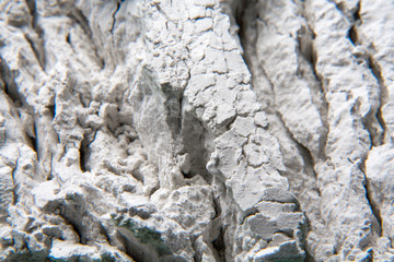 Fototapeta na wymiar Pile of White Sand Isolated on darck Background.