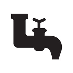 faucet icon isolated on white background