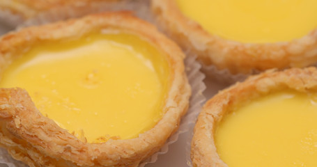 Pile of egg tart