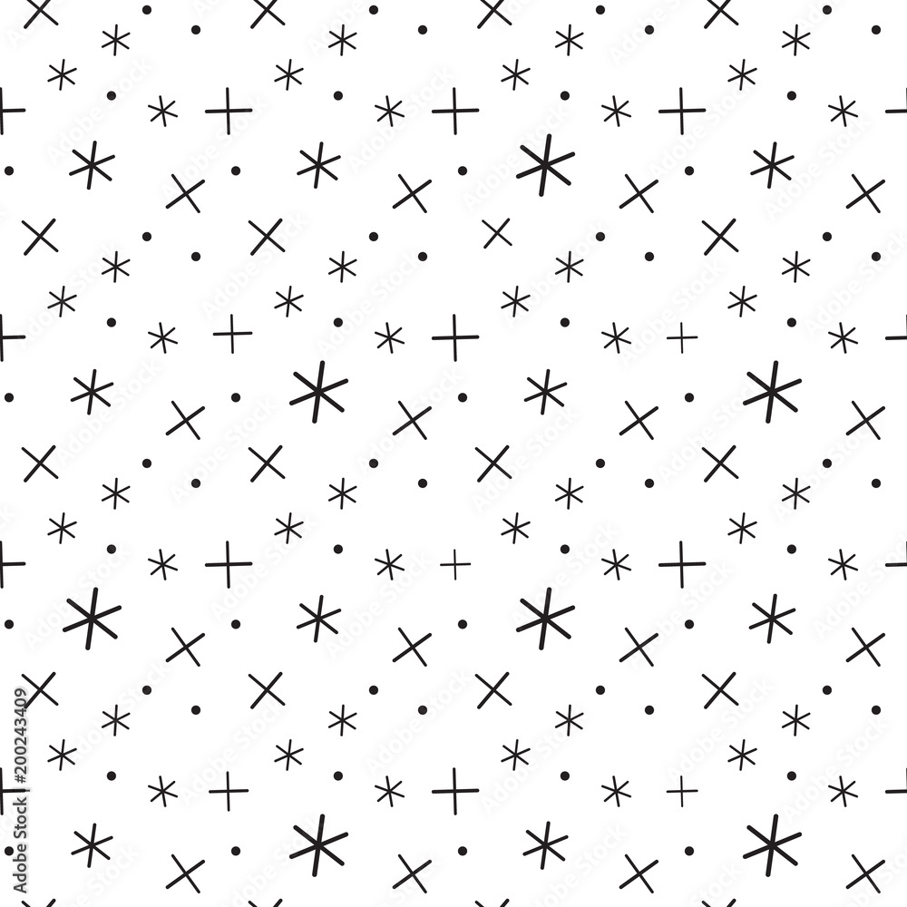 Poster math symbol pattern. mathematic geometric seamless . abstract background from plus, multiplication s